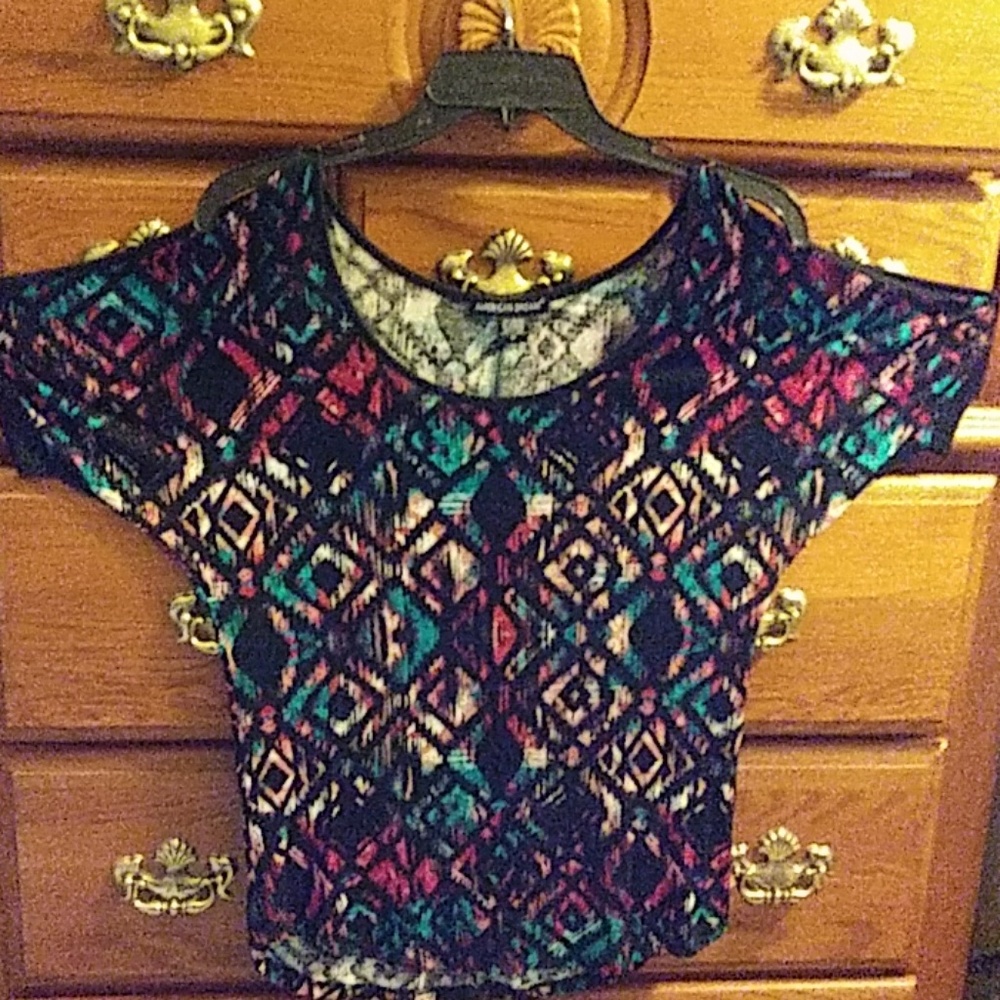 Open shoulder blouse